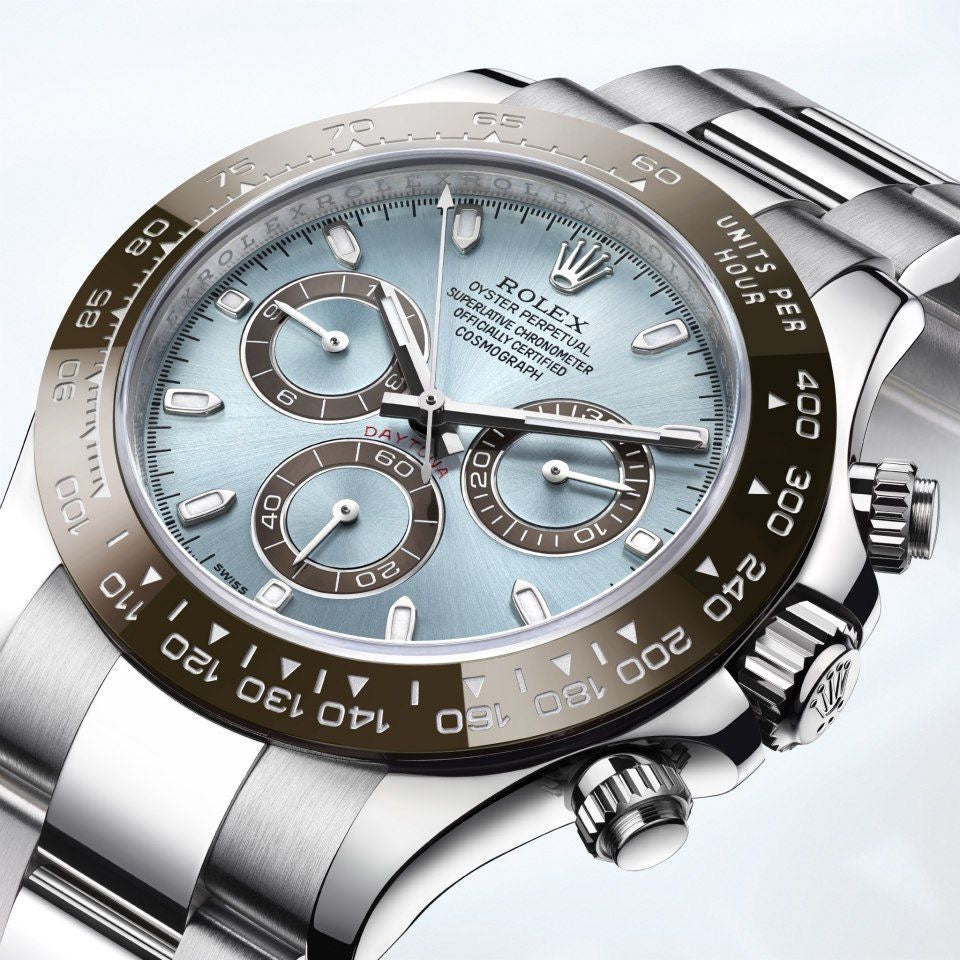 Rolex Daytona Cosmograph Stainless Steel Sky Blue Dial Japanese Master Quality Mens Watch
