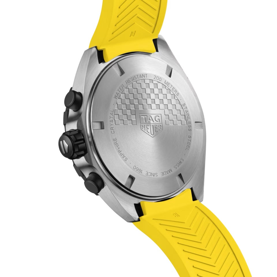 Tag Heuer Formula 1 Yellow Stainless Steel Japanese Quality Quartz Chronograph Master Quality Men’s Watch