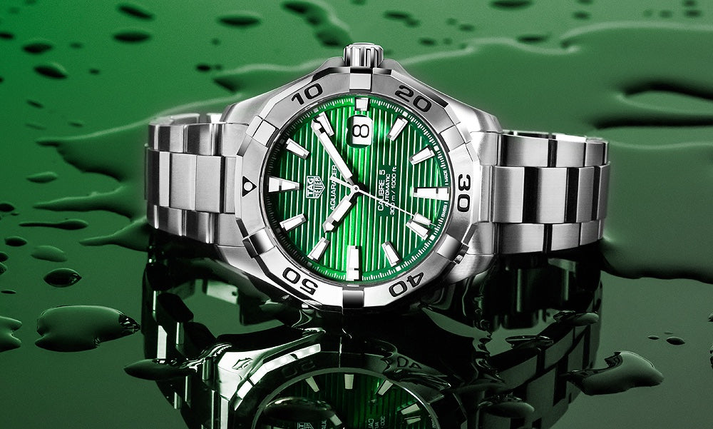 TAG HEUER Men’s Aquaracer Calibre 5 43mm Green Dial Watch Japanese Automatic Master Quality Men’s Watch