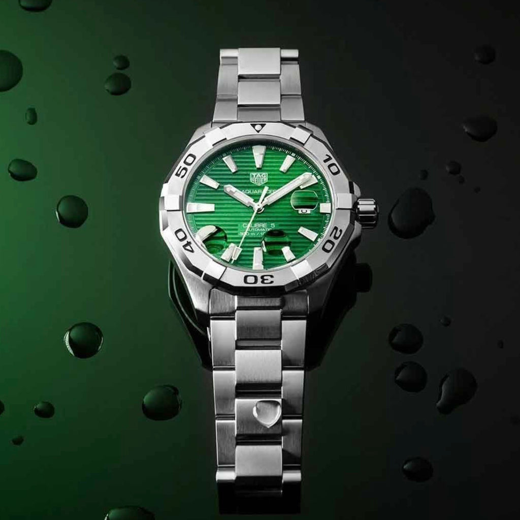 TAG HEUER Men’s Aquaracer Calibre 5 43mm Green Dial Watch Japanese Automatic Master Quality Men’s Watch