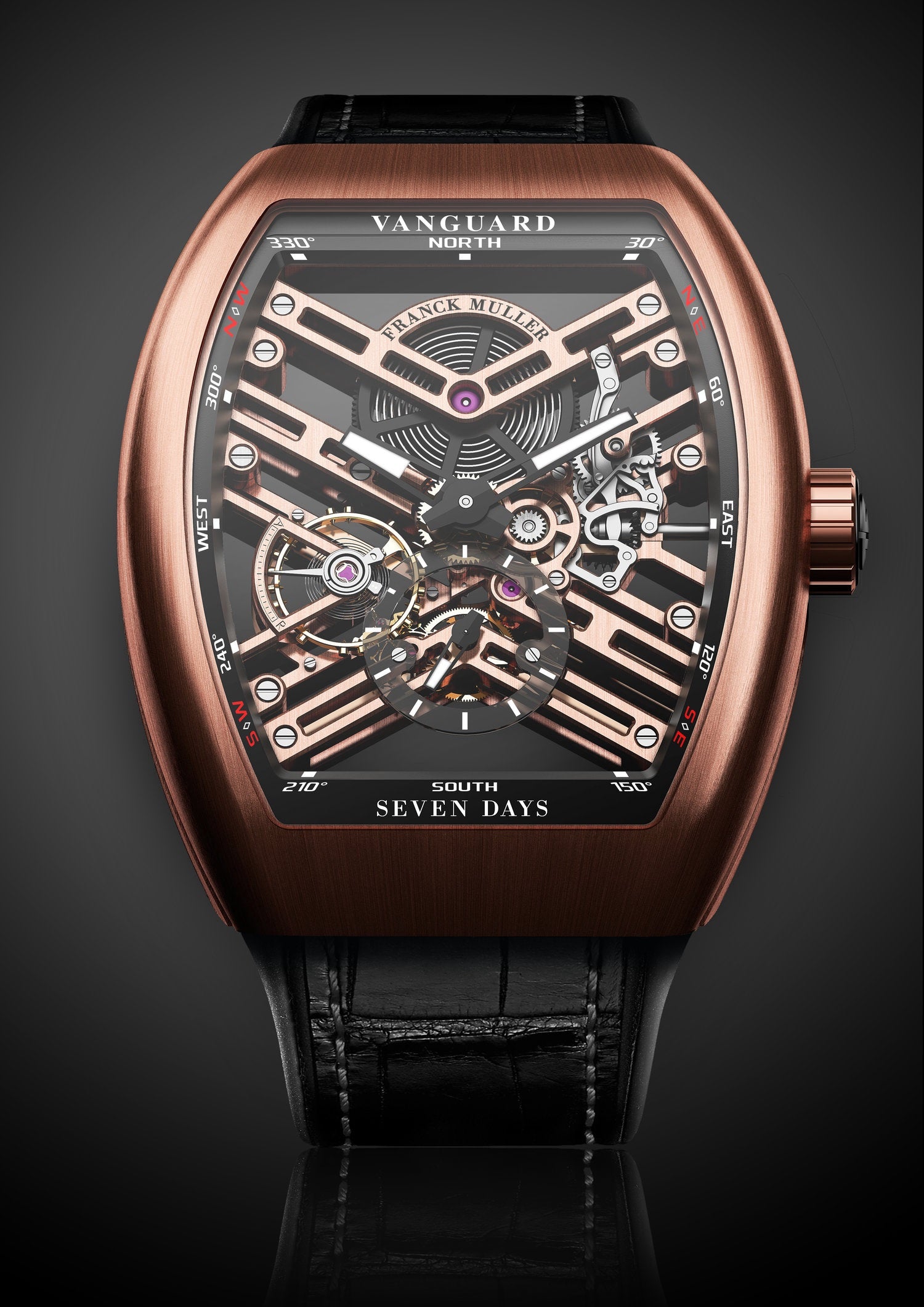Frank Muller Vanguard Swiss ETA Self Winding Machinery Automatic Mens Watch