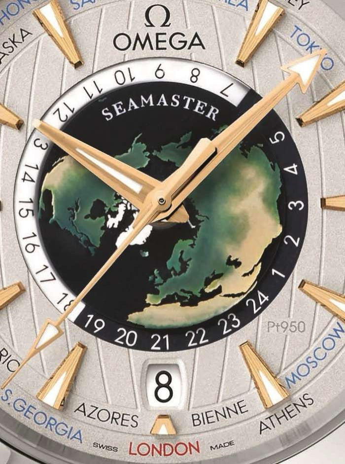 Omega Aqua Terra Co‑Axial Master Chronometer World timer Japanese Automatic Men’s Watch