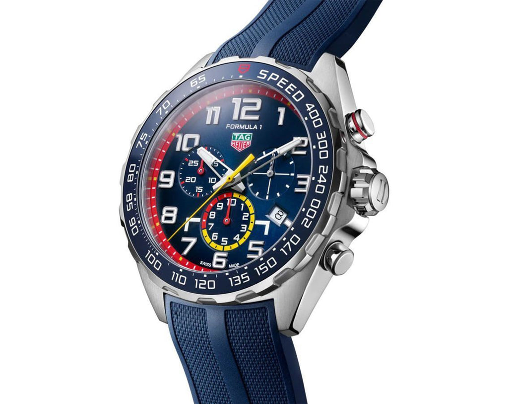 TAG Heuer Formula 1 X Red Bull Racing Blue Rubber Belt Special Edition Master Quality Mens Watch