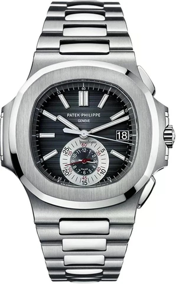 Patek Philippe Nautilus 5980A Stainless Steel Black Dial Automatic Mens Watch