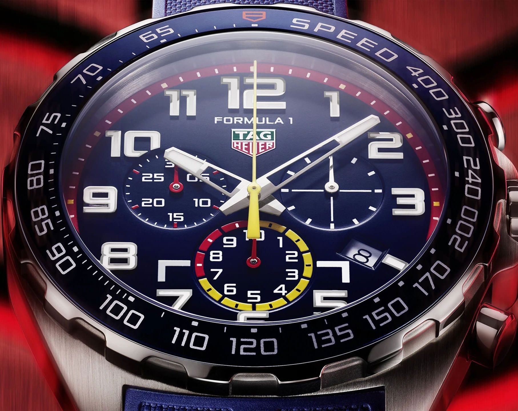 TAG Heuer Formula 1 X Red Bull Racing Blue Rubber Belt Special Edition Master Quality Mens Watch