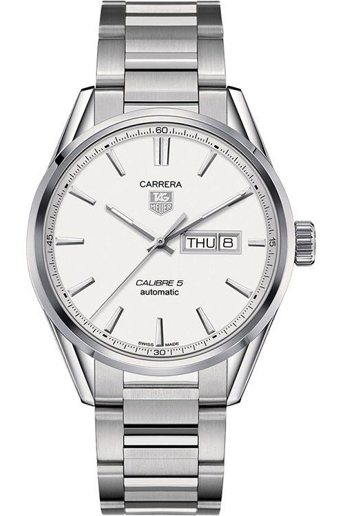 Tag Heuer Calibre 5 Stainless Steel White Dial Automatic Master Quality Mens Watch
