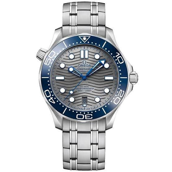 Omega Seamster Co-Axial Japanese Automatic Grey Dial Stainless Steel Mens Watch