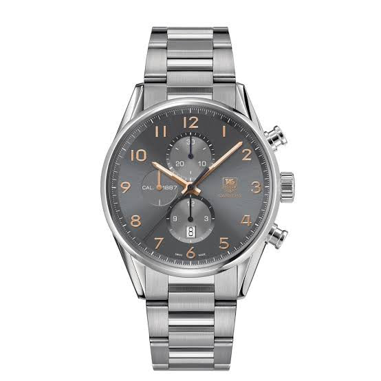 Tag Heuer Grand Carrera 1857 Stainless Steel Grey Dial Japanese Quality Men’s Watch