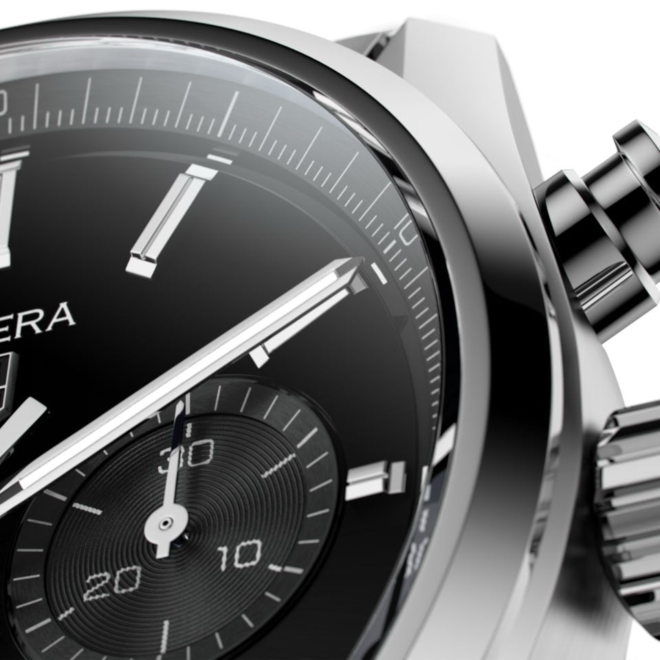 Tag Heuer Grand Carrera Black Dial & Stainless Steel Strap Japanese Master Quality Men’s Watch