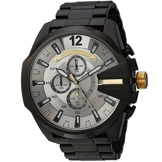 Diesel Mega Chief DZ4379 Black & Grey Chronograph Mens Watch