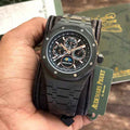 Audemars Piguet Perpetual Calendar Open Worked Full Black Automatic Mens Watch - Therealtime