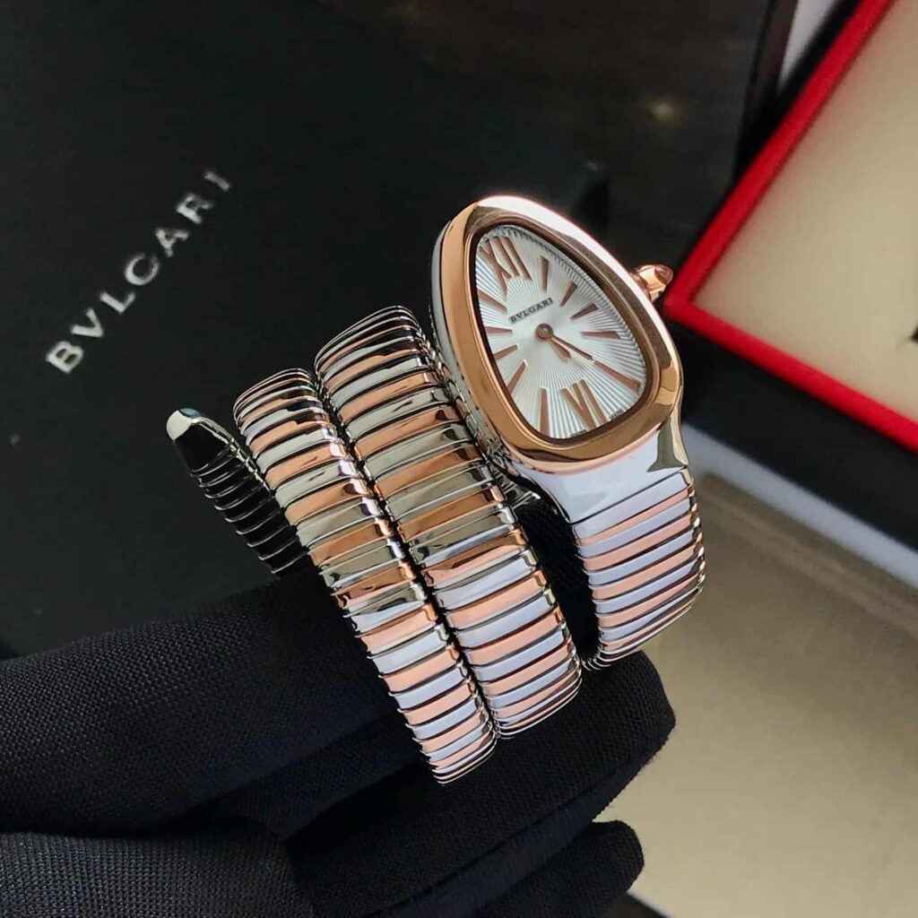 Bvlgari Serpenti Tubogas White Dial Premiums Women’s s Watch - Therealtime