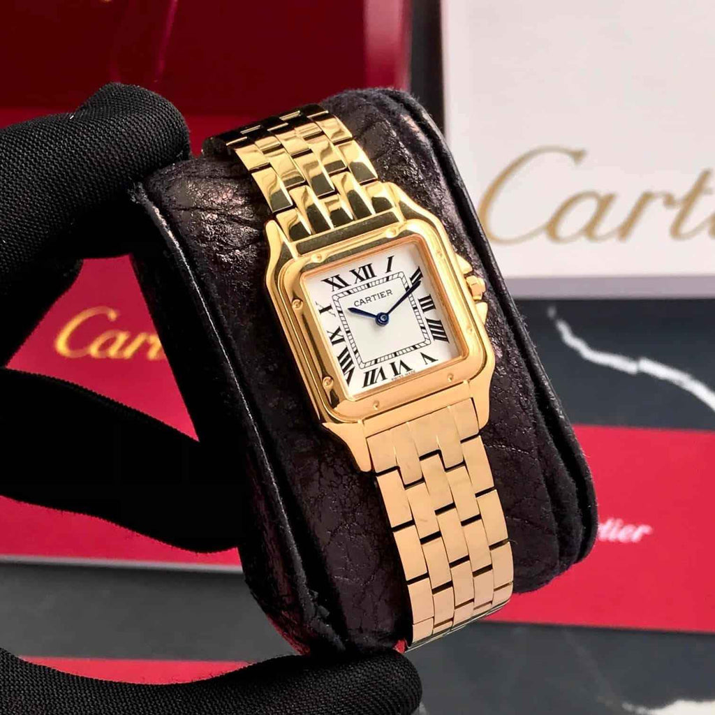 Cartier Panthere De Cartier Gold White Dial Japanese Quartz Women’s Watch - Therealtime