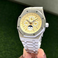 Audemars Piguet Royal Oak Perpetual Calendar Yellow Dial Limited Edition Automatic Mens Watch