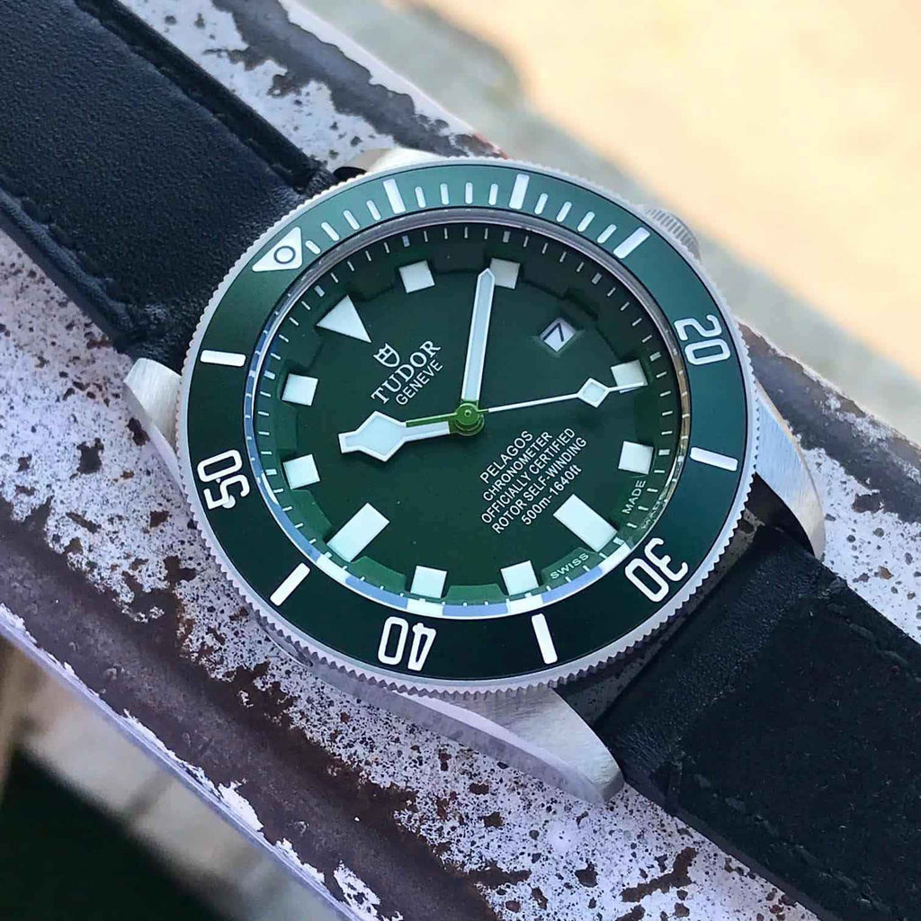 Tudor Pelagos Japanese Automatic Green Dial Mens Watch