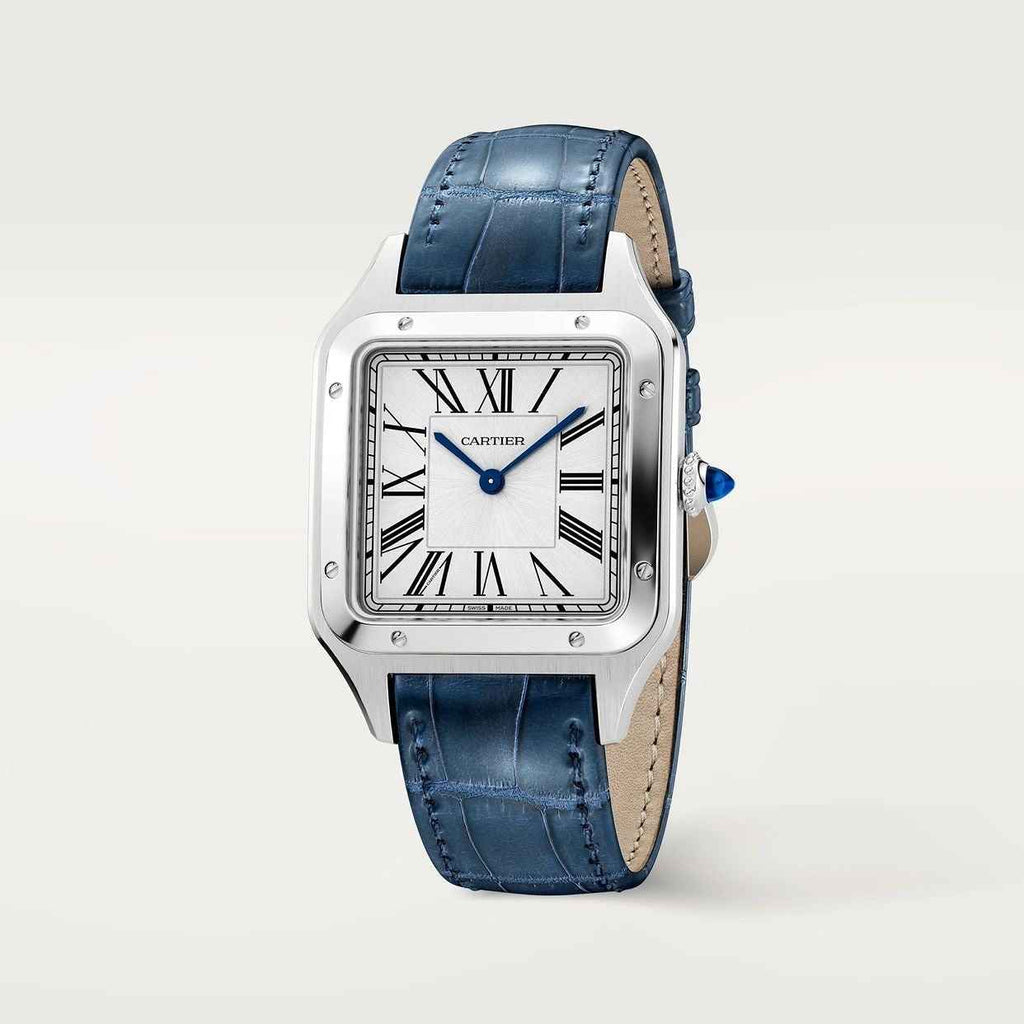 Cartier Santos Dumont Premium Silver White Dial Unisex Watch - Therealtime