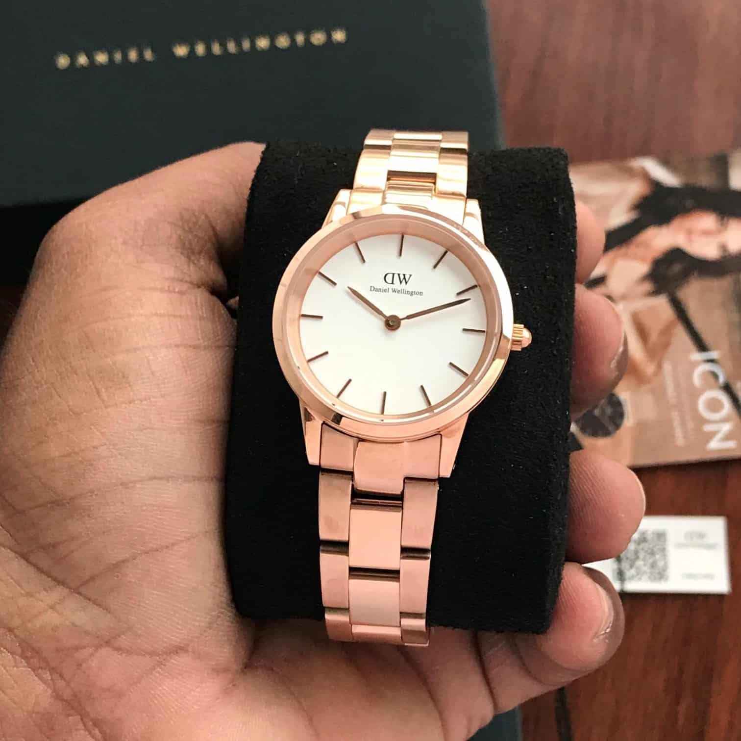 Daniel Wellington Iconic White Analog Stainless Steel Women’s Watch