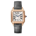 Cartier De Santos Dumont Premium RoseGold White Dial Unisex Watch - Therealtime