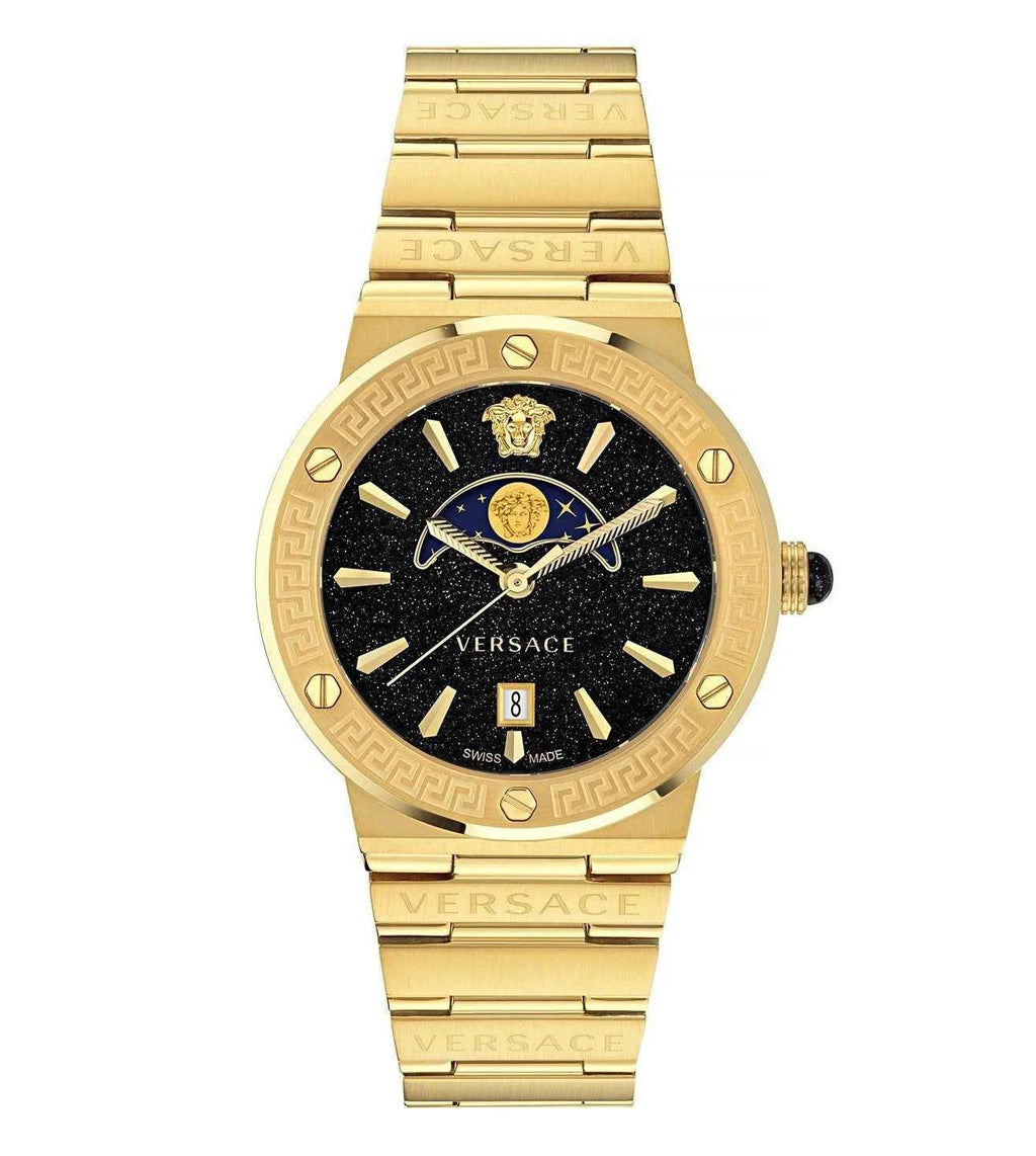 VERSACE VE7G00323 Greca Logo Moonph Full gold Analog Womens Watch