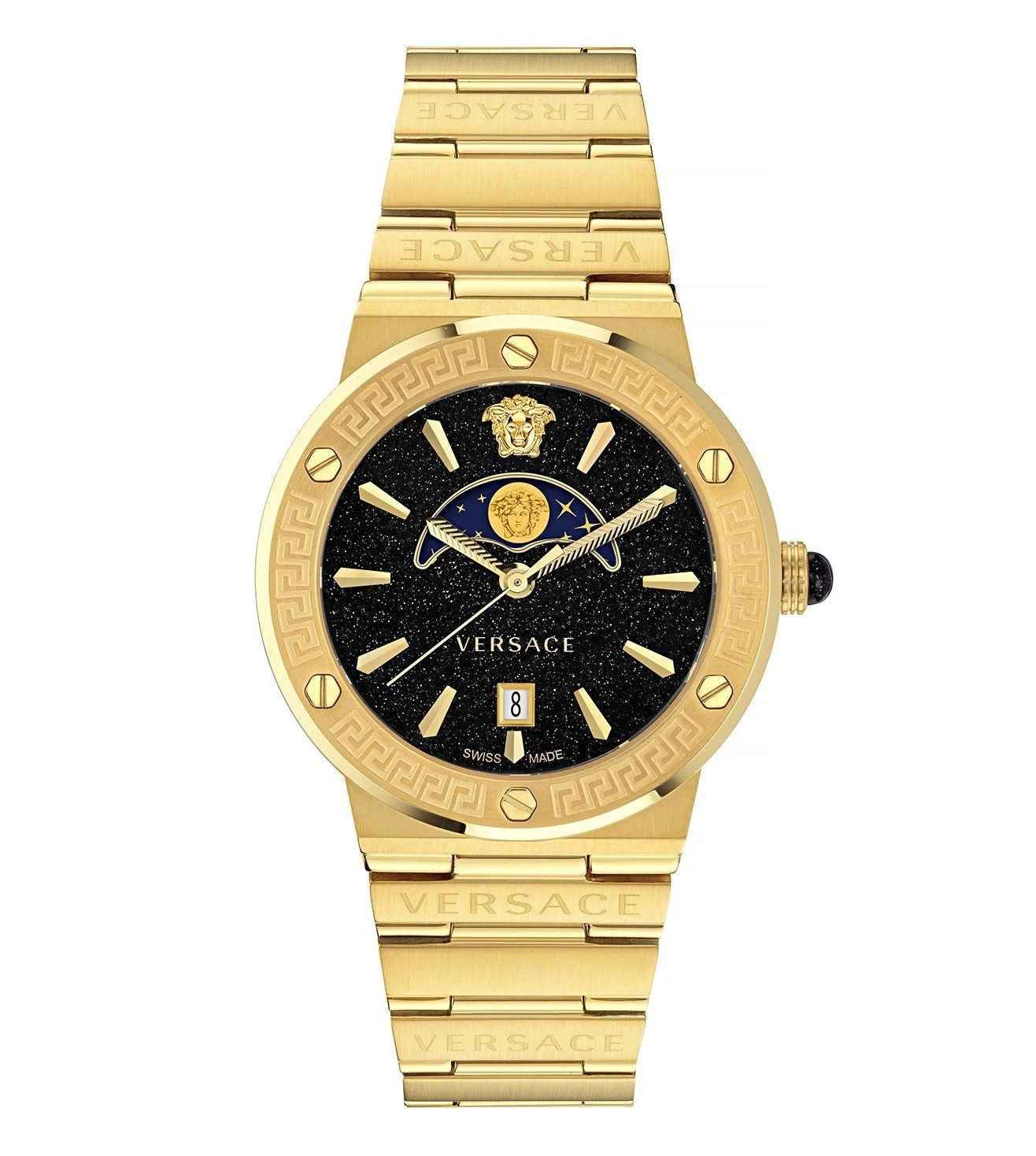 VERSACE VE7G00323 Greca Logo Moonph Full gold Analog Womens Watch