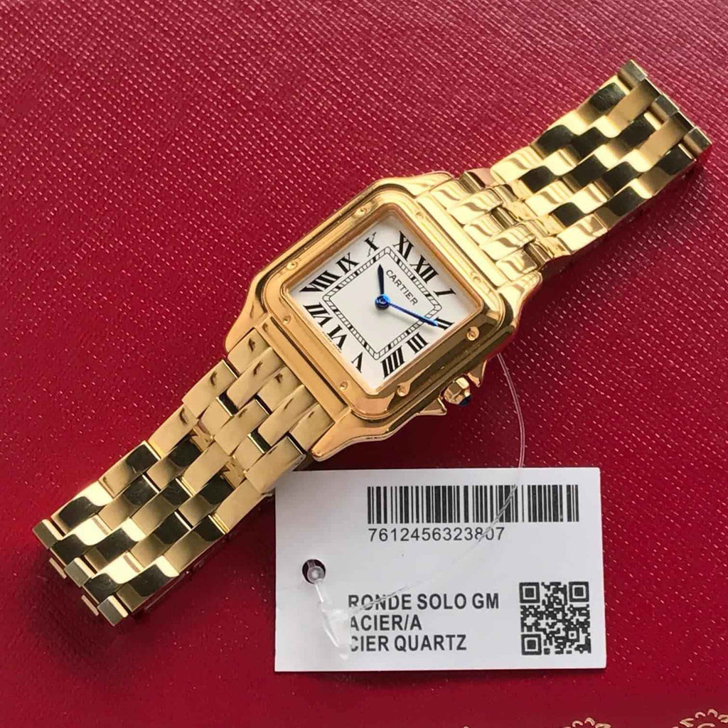 Cartier Panthere De Cartier Gold White Dial Japanese Quartz Women’s Watch - Therealtime