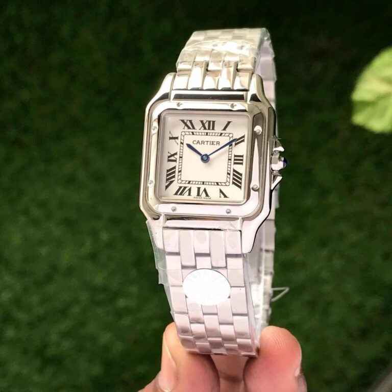 Cartier Panthere De Cartier Silver White Dial Premium Women’s Watch - Therealtime