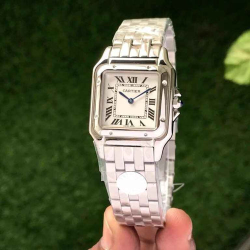 Cartier Panthere De Cartier Silver White Dial Premium Women’s Watch - Therealtime