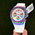 Guess Athena GW0030L6 White Dial White Rubber Strap Women Watch