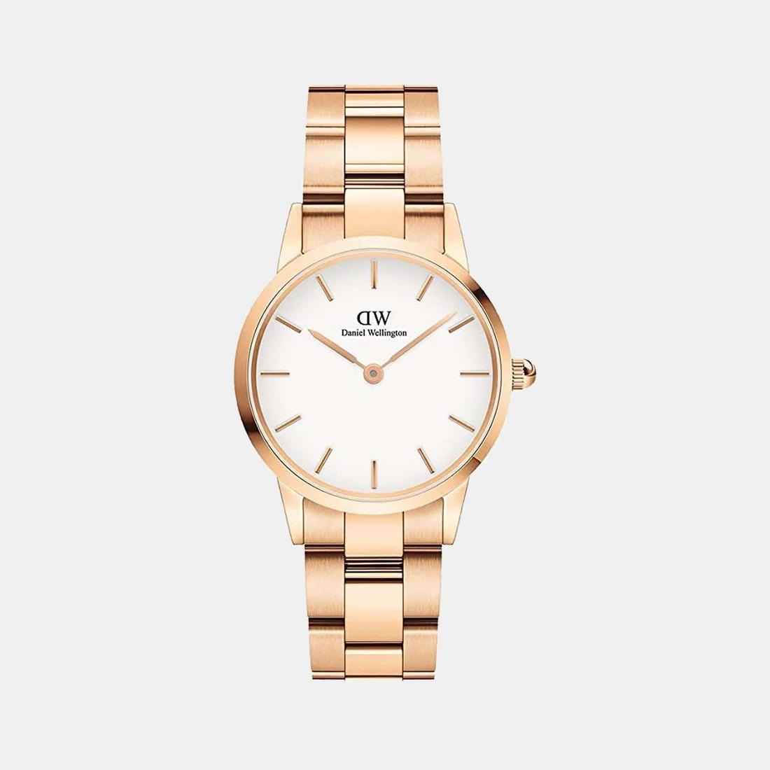 Daniel Wellington Iconic White Analog Stainless Steel Women’s Watch - Therealtime