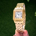 Cartier Panthere De Cartier Gold White Dial Japanese Quartz Women’s Watch - Therealtime