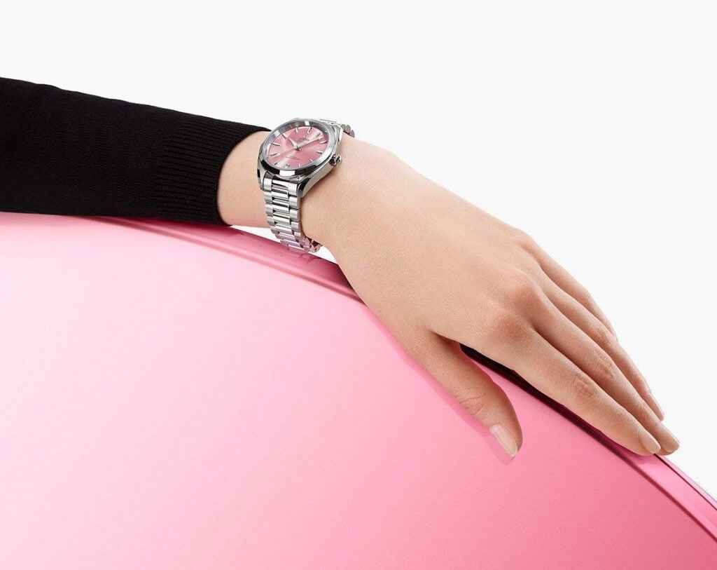 Omega Aqua Terra Shades Co-Axial Master Chronometer Silver Pink 34 mm Women’s Watch