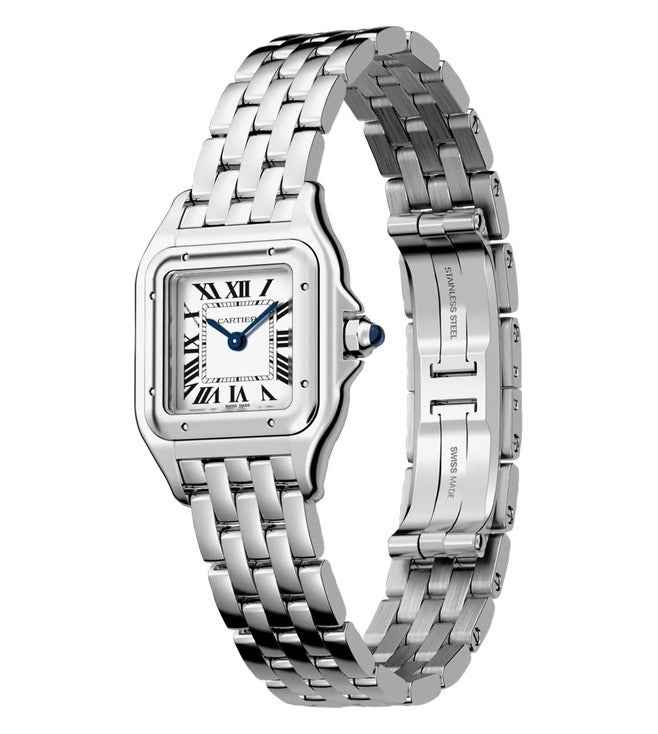 Cartier Panthere De Cartier Silver White Dial Premium Women’s Watch - Therealtime