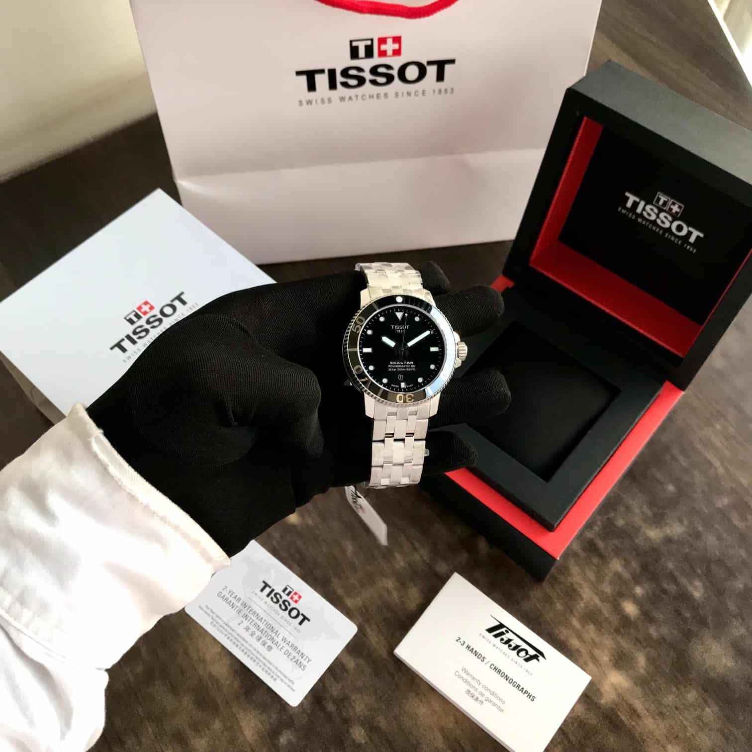 Tissot Seastat Poweromatic 80 Silver Black Dial Automatic Men’s Watch