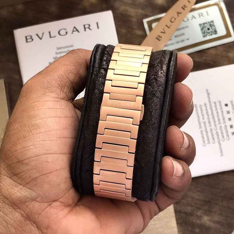 BULGARI Octo Finissimo Tourbillion RoseGold Black Dial Automatic Mens Watch