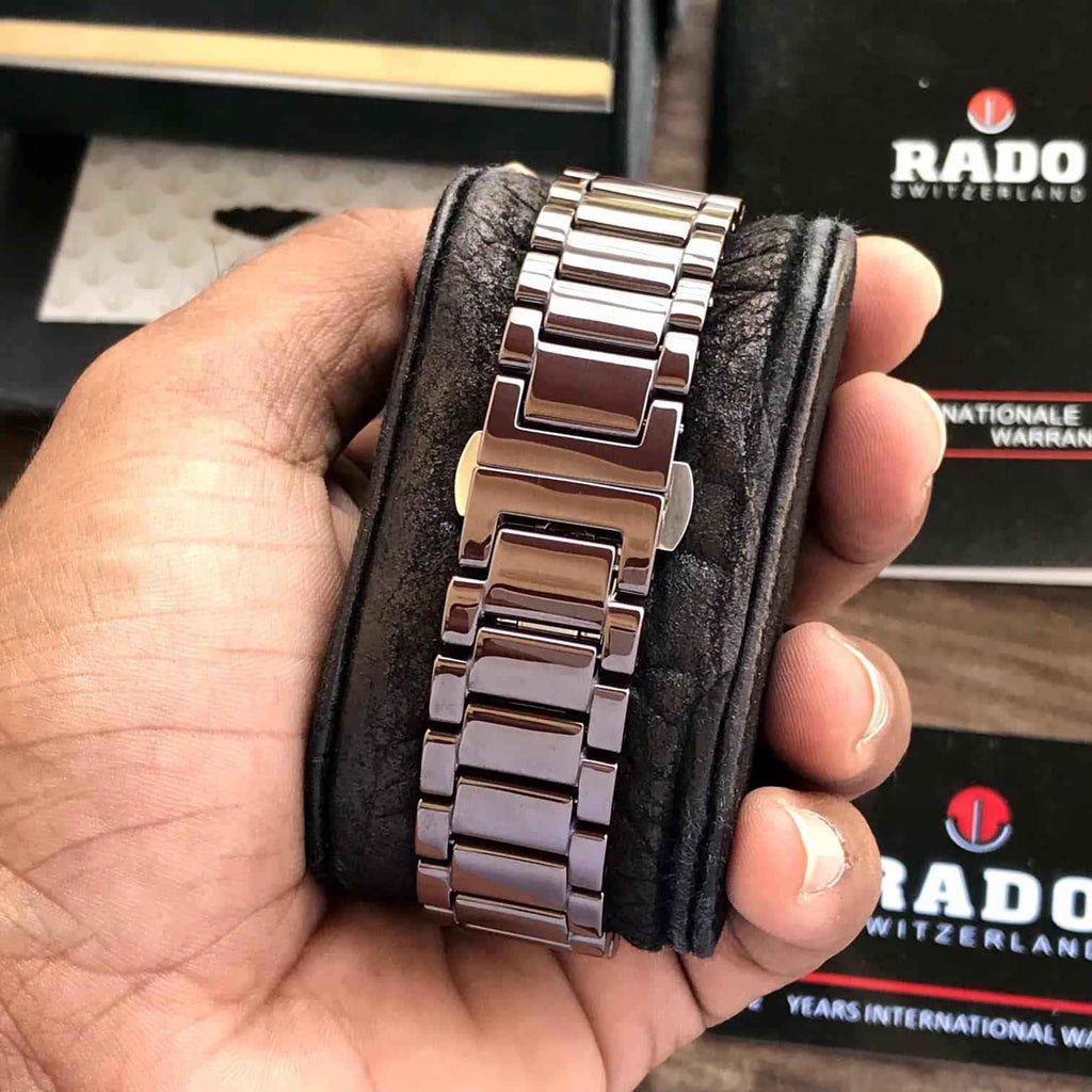 Rado True Thinline Brown Ceramica Japanese Unisex Watch