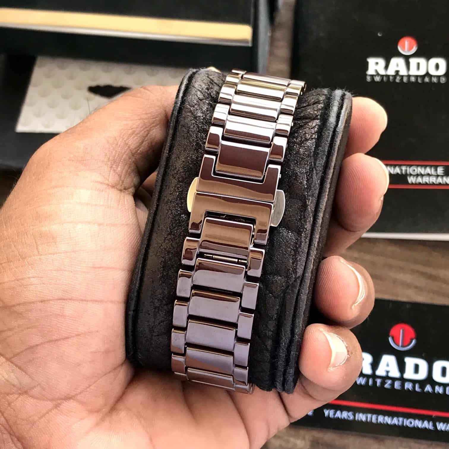 Rado True Thinline Brown Ceramica Japanese Unisex Watch