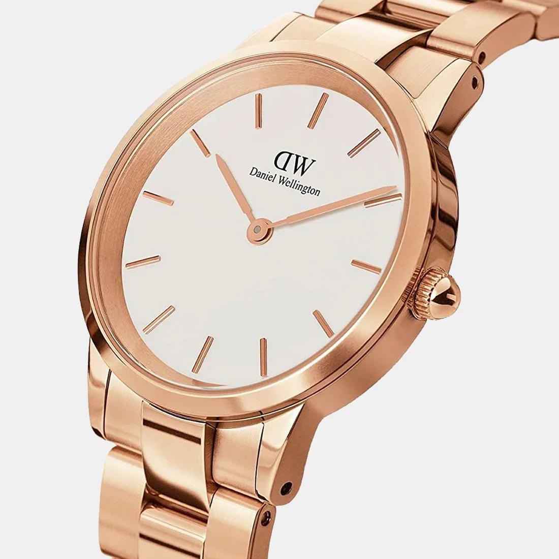 Daniel Wellington Iconic White Analog Stainless Steel Women’s Watch - Therealtime