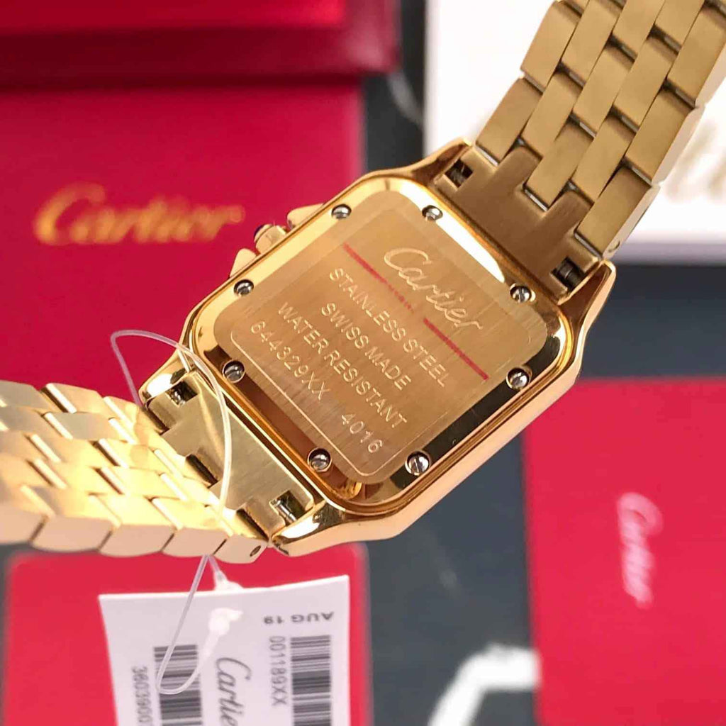 Cartier Panthere De Cartier Gold White Dial Japanese Quartz Women’s Watch - Therealtime