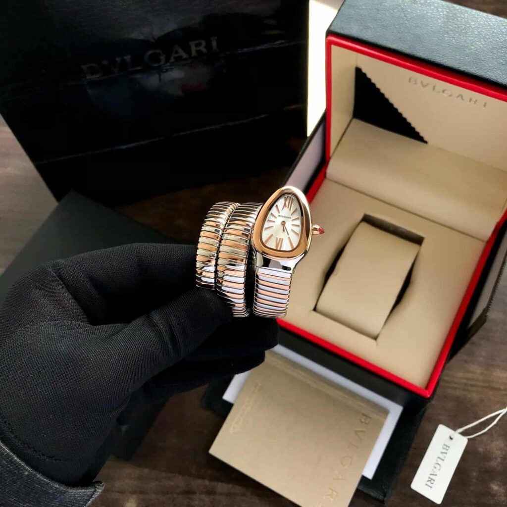 Bvlgari Serpenti Tubogas White Dial Premiums Women’s s Watch - Therealtime