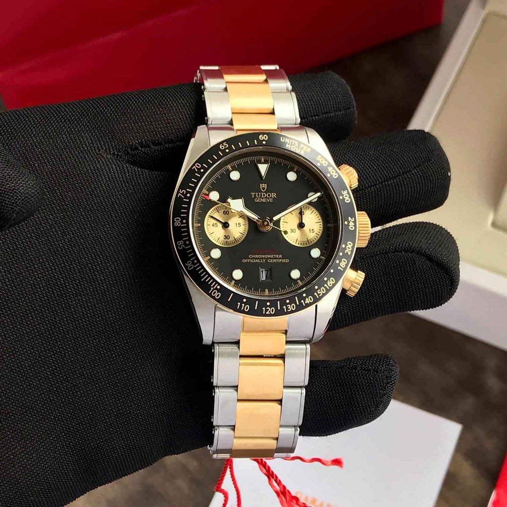 Tudor Black Bay Two Tone Chronograph S&G Swiss ETA Automatic Men’s Watch