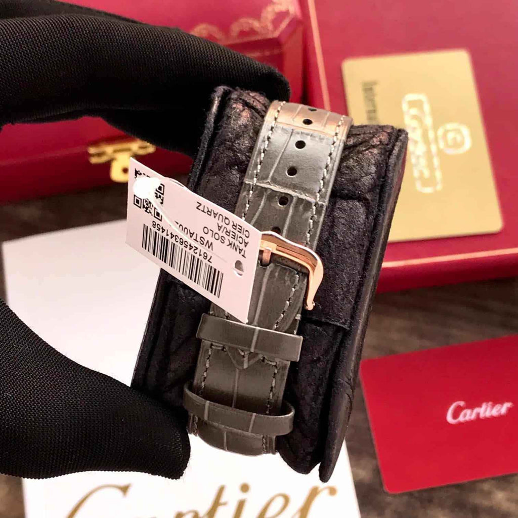 Cartier De Santos Dumont Premium RoseGold White Dial Unisex Watch - Therealtime