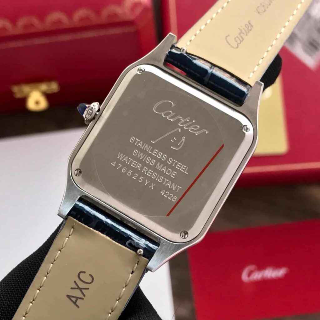 Cartier Santos Dumont Premium Silver White Dial Unisex Watch - Therealtime