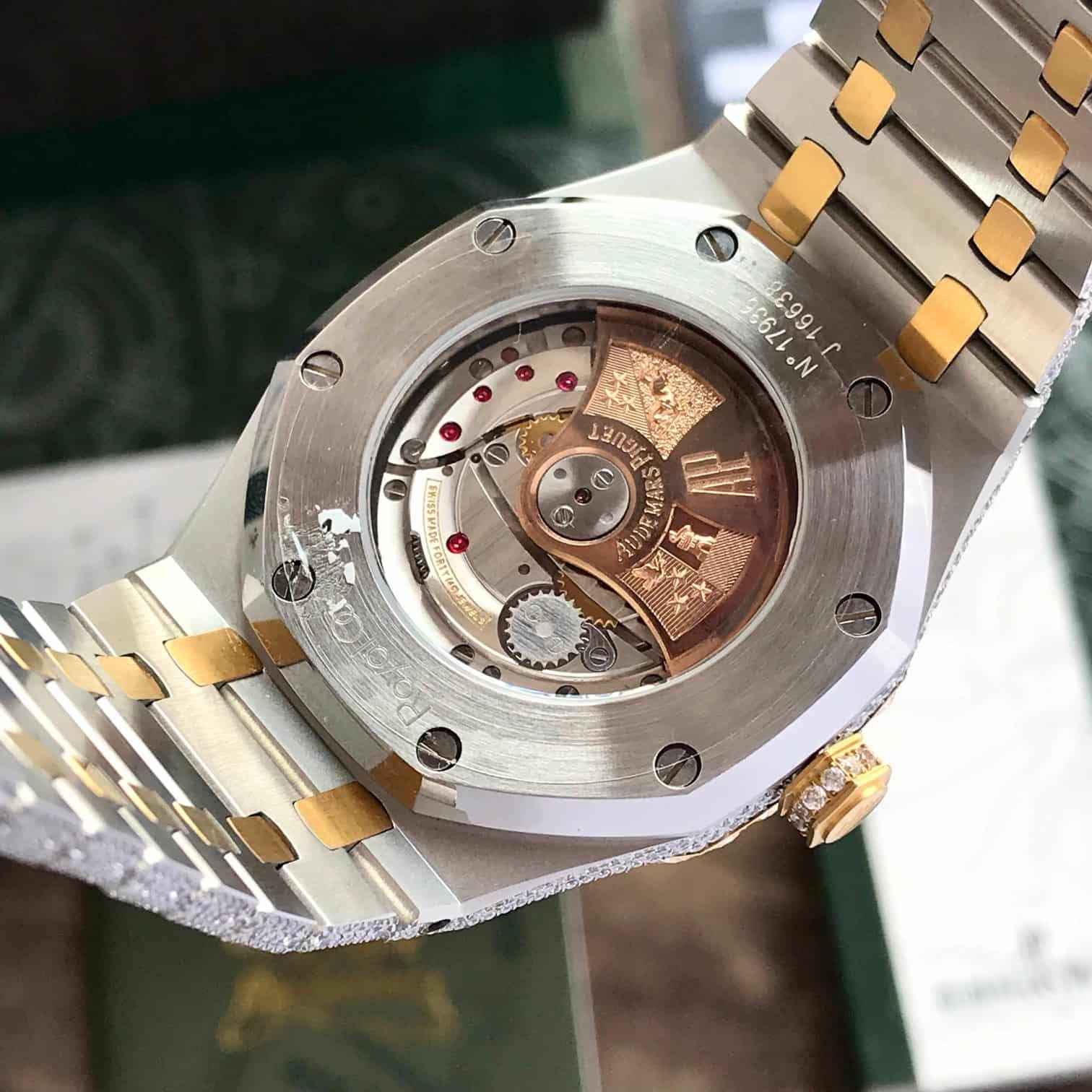 Audemars Piguet Royal Oak OffShore Ice Out Full Diamond Body Swiss ETA Automatic Mens Watch