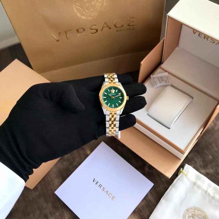 Versace V-Cody Lady Japanese Two Tone Green Dial Women’s Watch