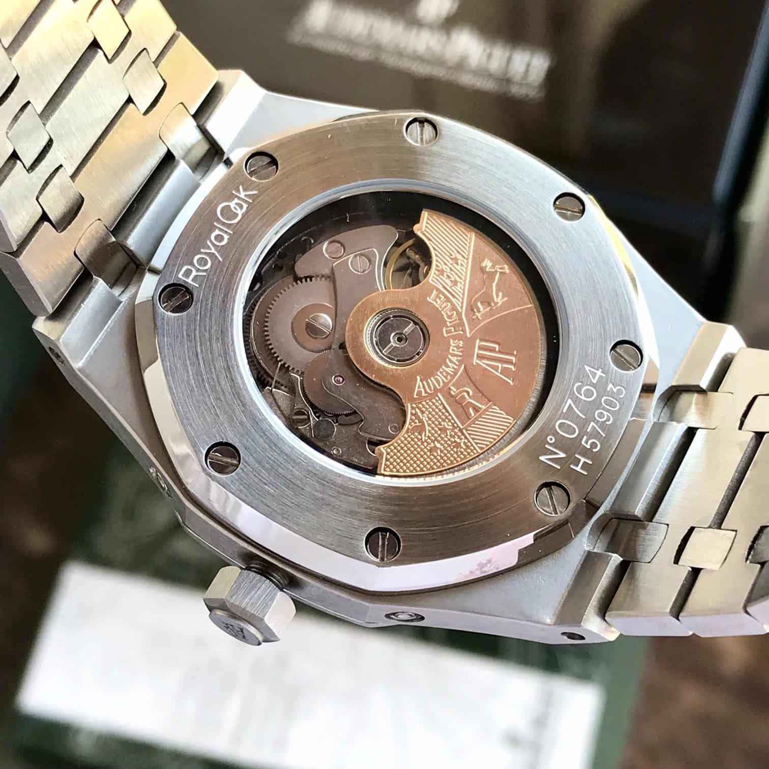 Audemars Piguet Royal Oak 41 Perpetual Calendar Ultra-Thin Silver Blue Dial Automatic Mens Watch - Therealtime