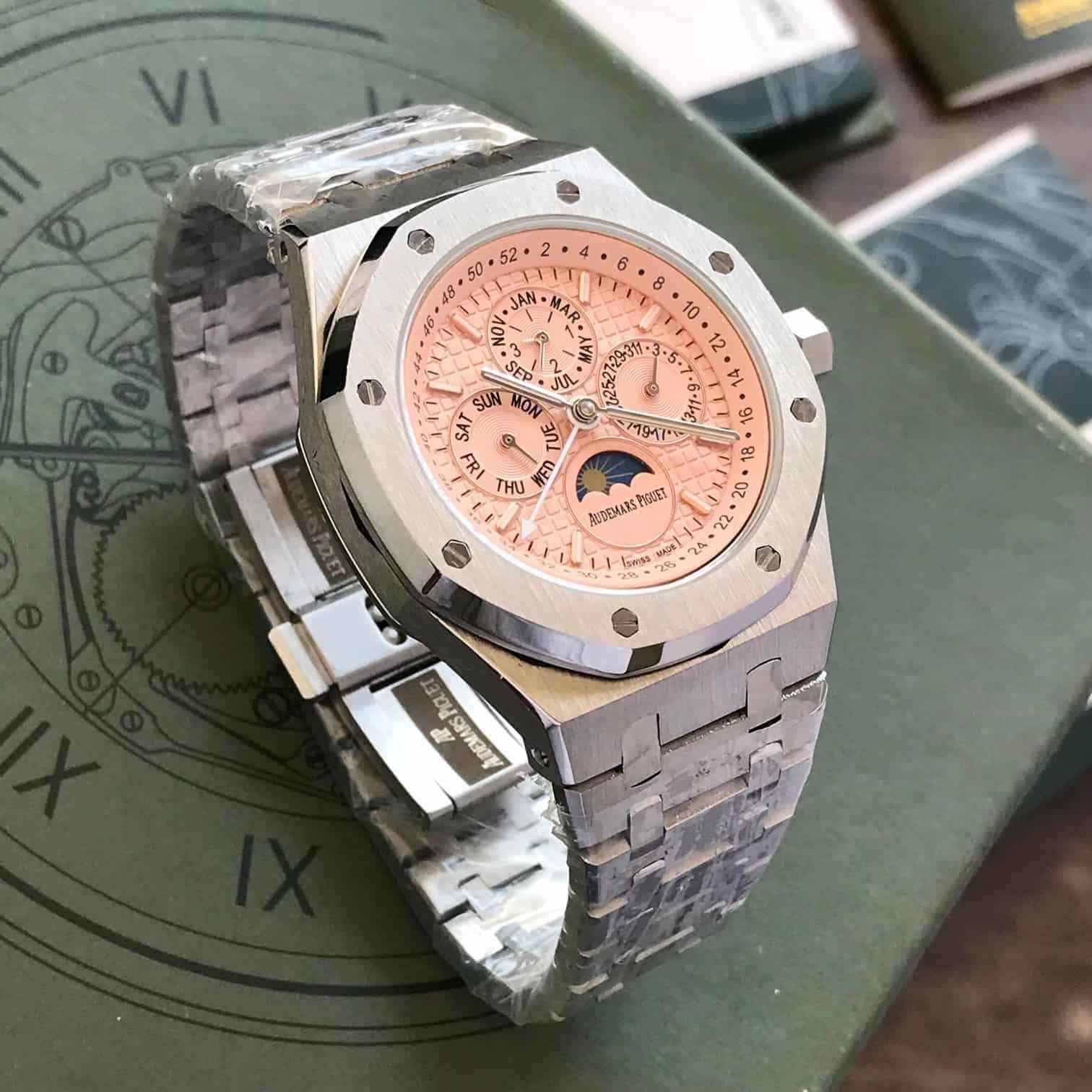 Audemars Piguet Royal Oak Perpetual Calendar Salmon Dial Automatic Men’s Watch