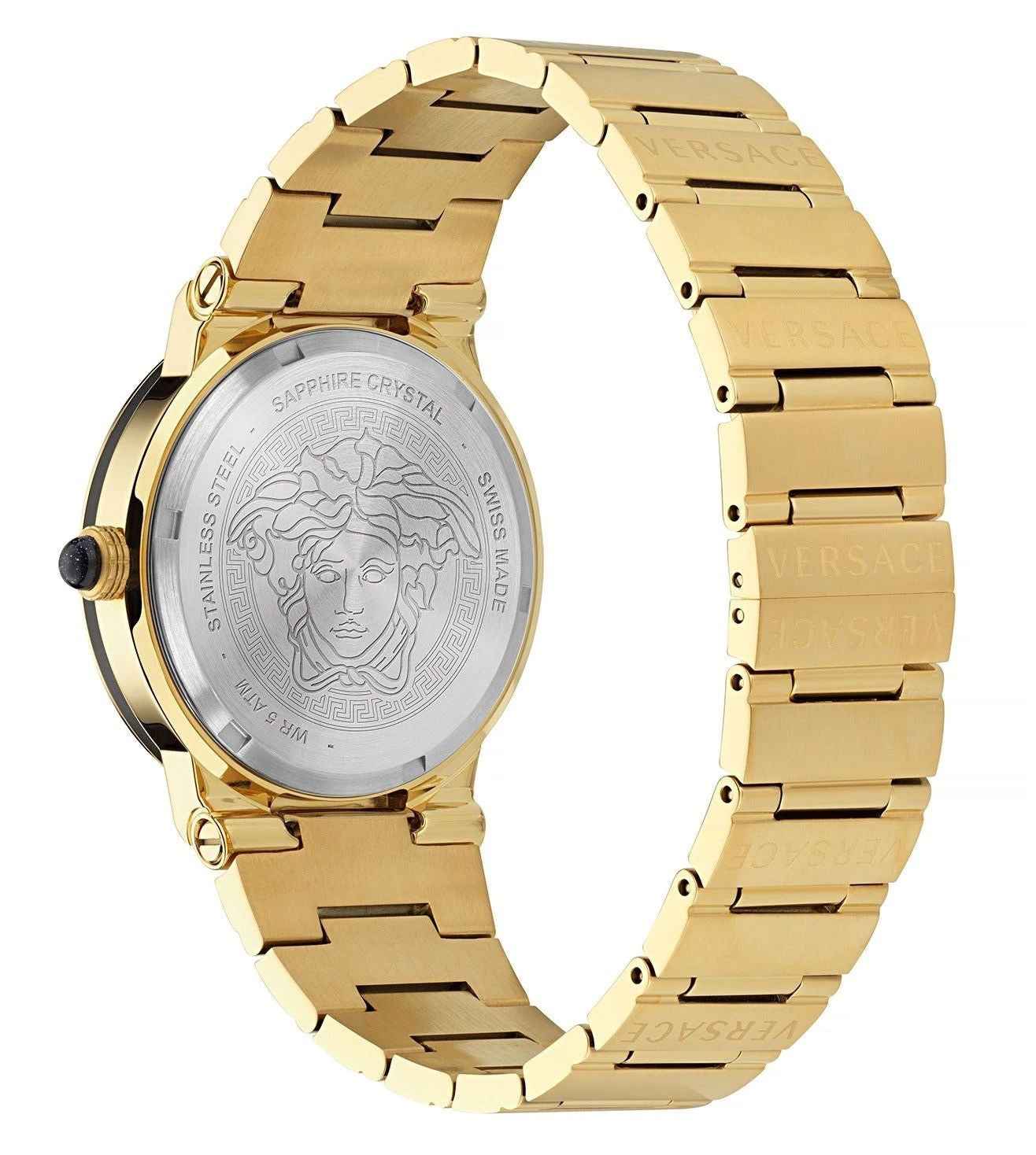 VERSACE VE7G00323 Greca Logo Moonph Full gold Analog Womens Watch