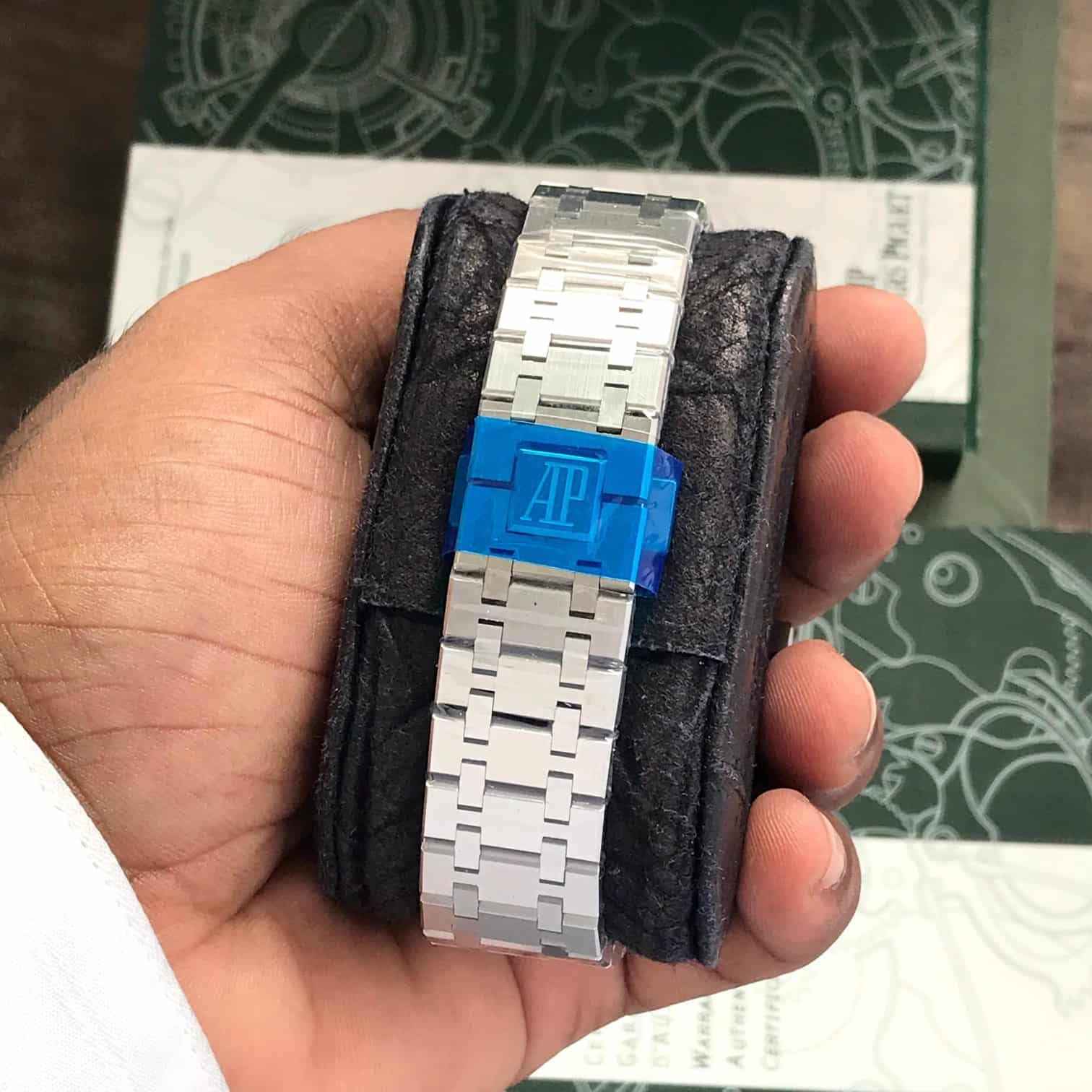 Audemars Piguet Royal Oak OffShore Stainless Steel Blue Dial Swiss ETA Machinery Men’s Watch