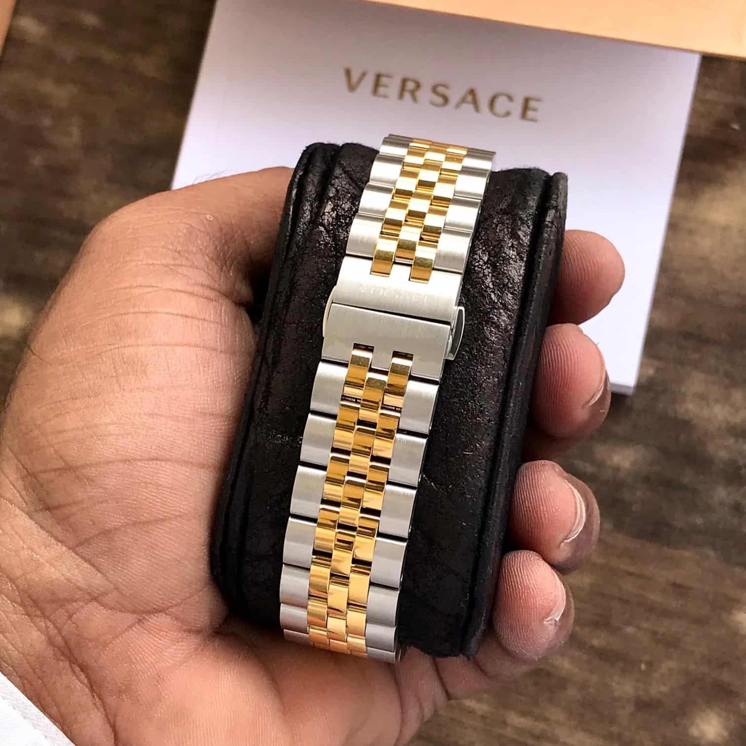 Versace VEVK00520 Men’s Blue Analog Stainless Steel Authentic Quality Men’s Watch