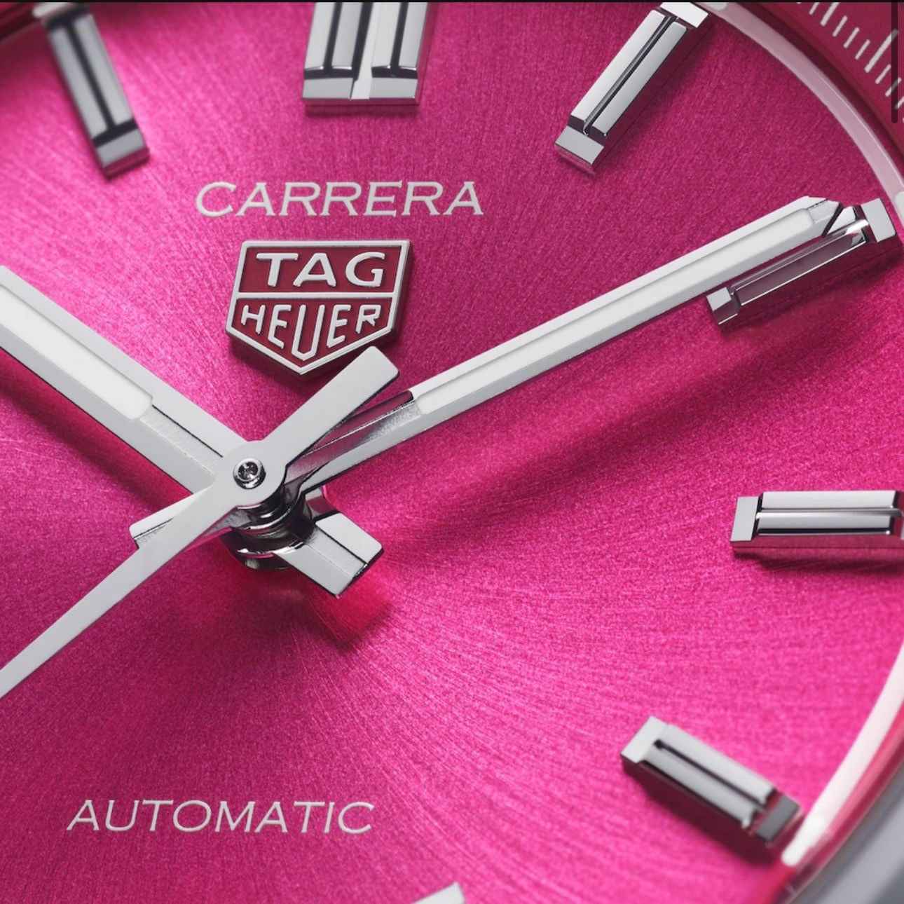 Tag Heuer Grand Carrera Stainless Steel Pink Dial Automatic Watch For Women’s